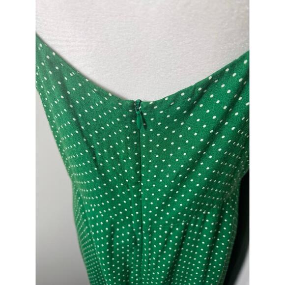 Reformation Peach Dress Veritas Green Size 12 - Picture 8 of 11